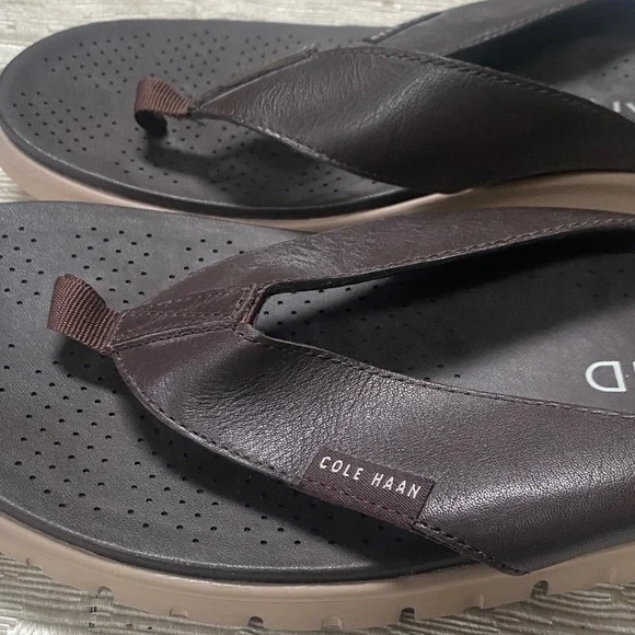 Cole Haan Men's Dark Brown Sandals - Picture 3 of 6